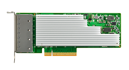 PCIE-2231 - 四埠銅質10GBase-T 乙太網PCI 高速伺服器適配器，採用